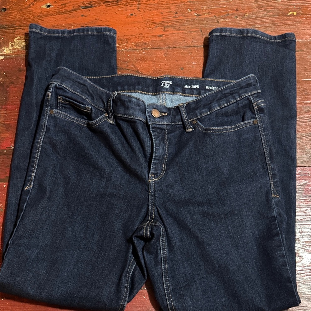 Dark Blue Denim Jeans
